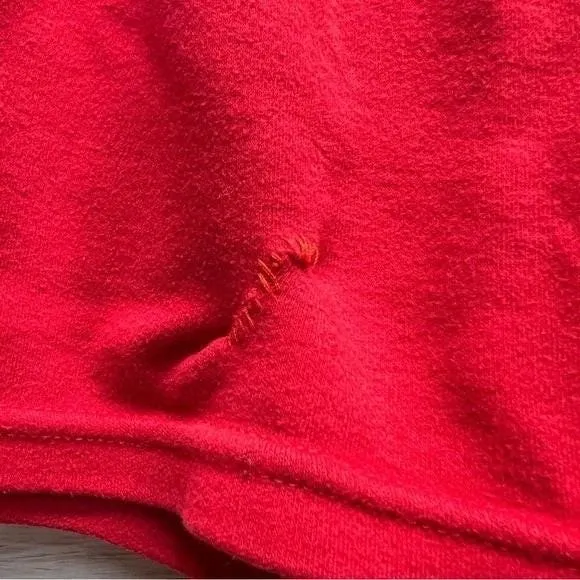 Vintage Tweety Bird Red Lounge Shorts Embroidered Cartoon Y2K Cozy sz S - Image 3