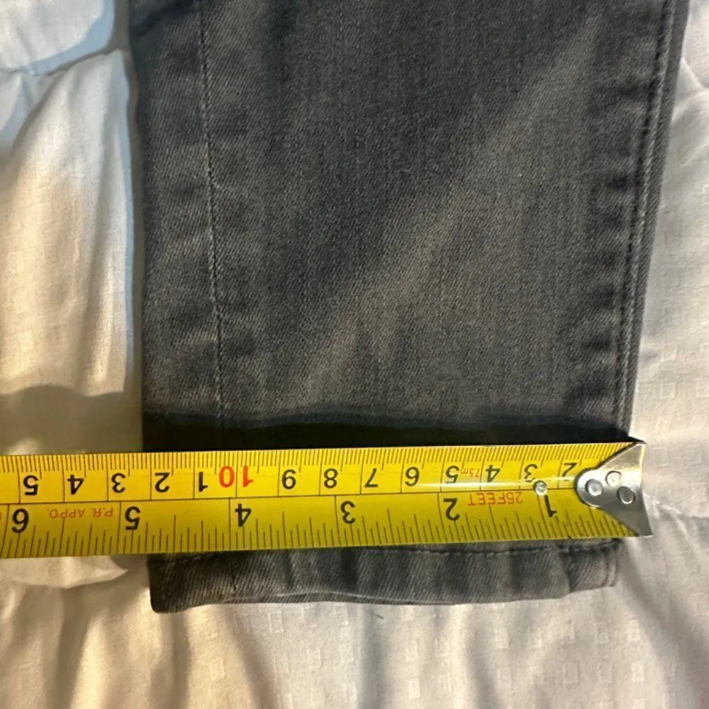 American Eagle Size 10 Short Hi-Rise Inseam: 26 inches Dark grey Denim Skinny - Image 9