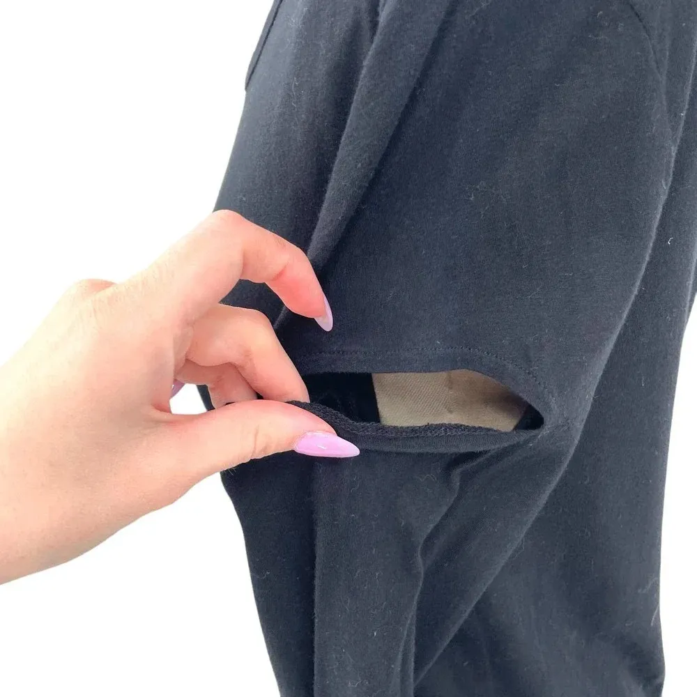 n:Philanthrophy Gloria Long Sleeve Cutout Top‎ Tee Shirt Black Size Medium - Image 7