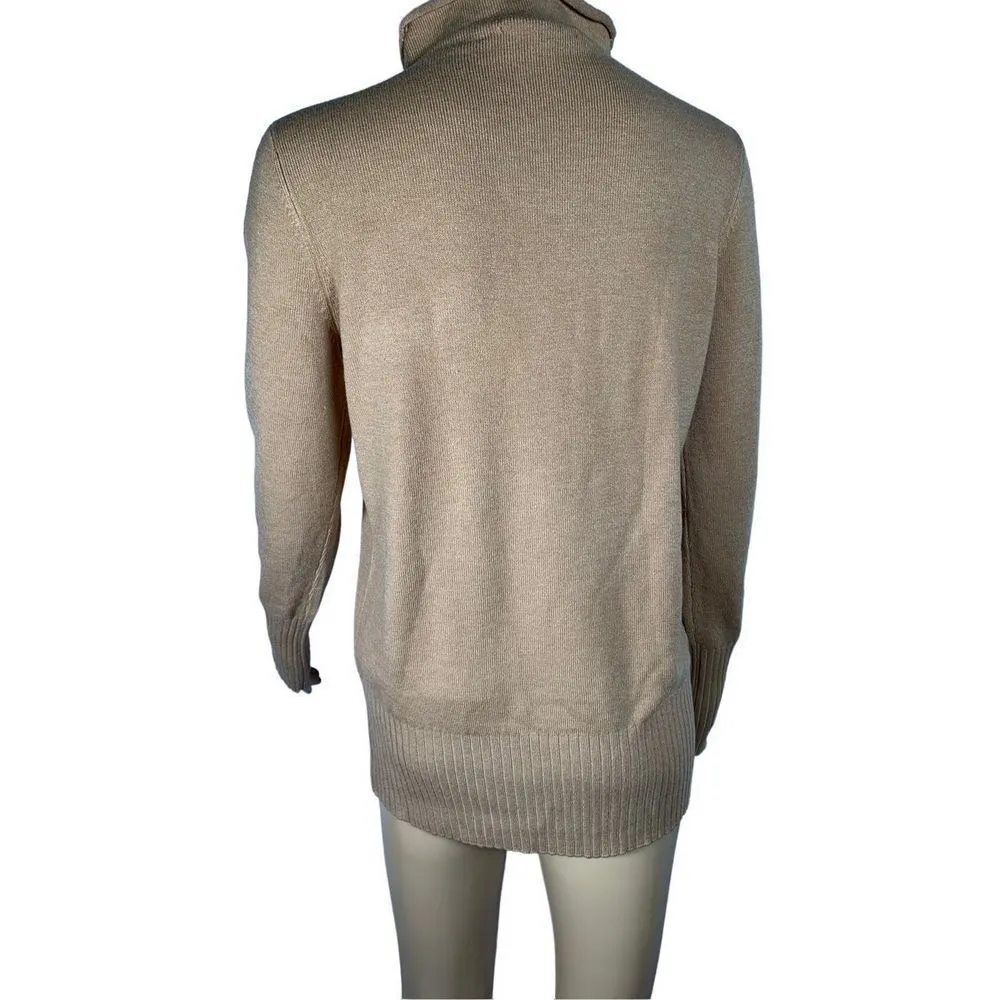 NWOT French Connection Women's Beige Babysoft Roll High Neck Jumper Swea… - Image 2