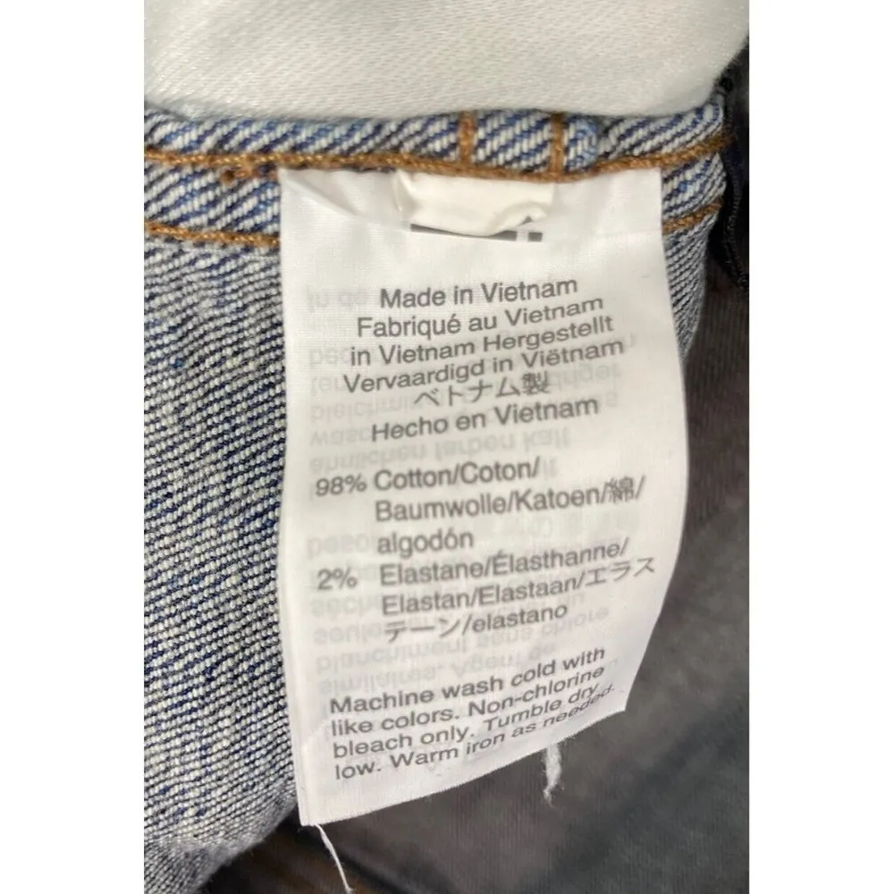 Madewell 10" High Rise Skinny Jeans Womens Size 29 Cutout Tulip Hem Style #K5232 - Image 10