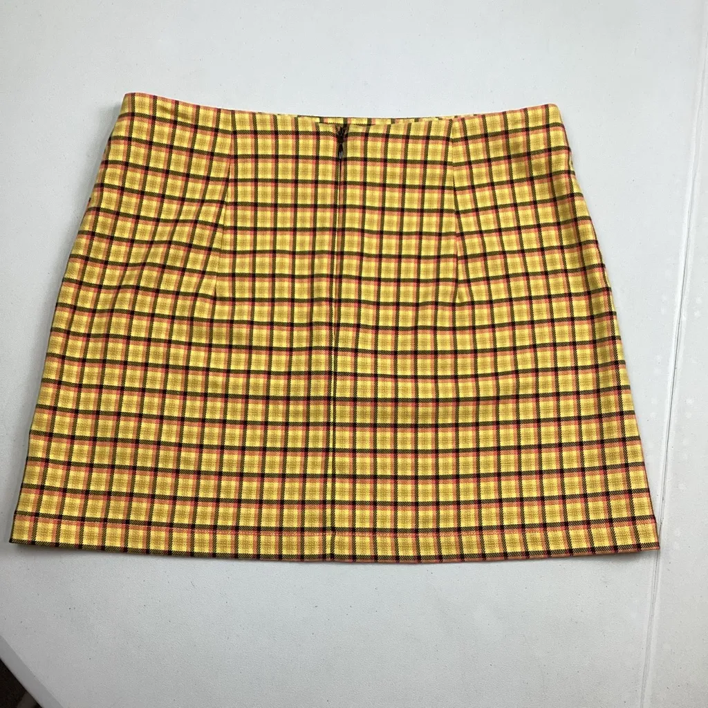 Urban Outfitters Plaid Stretchy Mini Skirt - Image 2