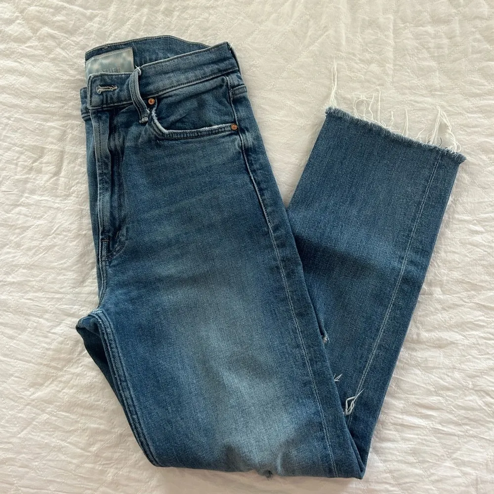 Mother High Waisted Rider Ankle Jeans Size 27 - Image 4