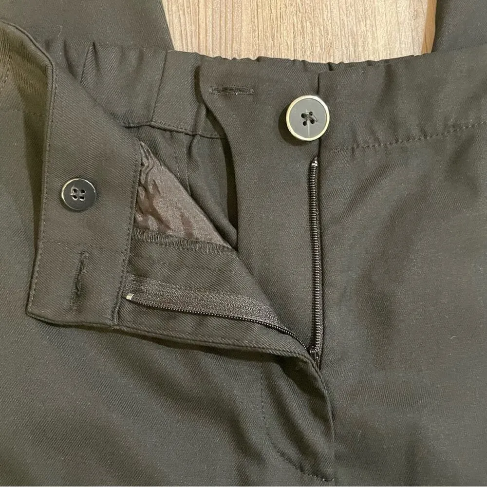 Anthro Maeve Black Straight Leg Cropped Pants - size 4 - Image 4