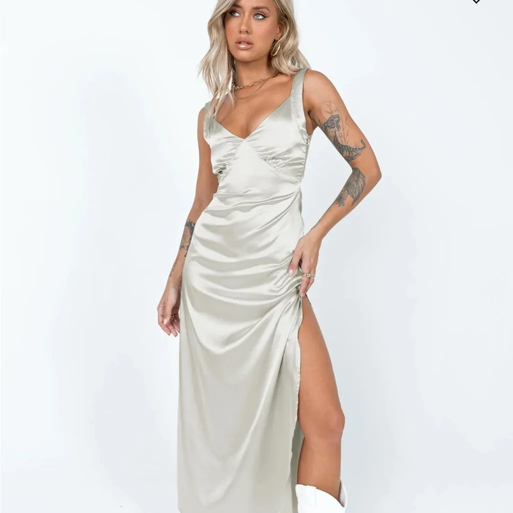Princess Polly Kurt Maxi Slip Maxi Dress Champagne - Image 2