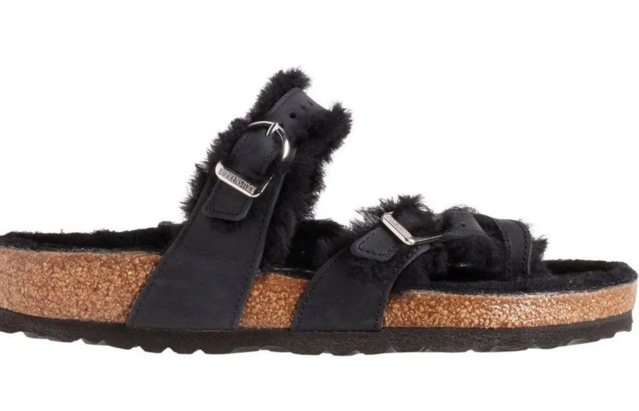 Mayari Shearling Black Natural Leather Oiled - Image 2
