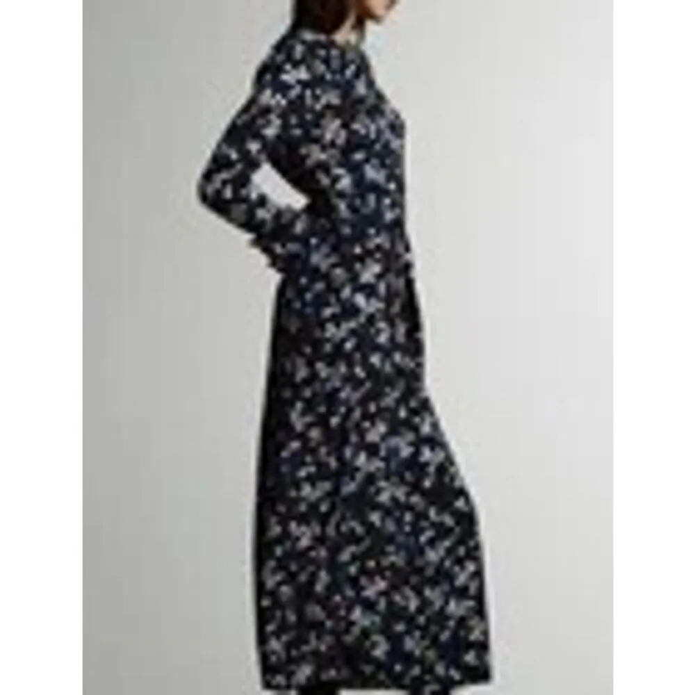 Zara Black Multicolor Confetti Dot Print Long Sleeve Maxi Dress Size Medium - Image 6
