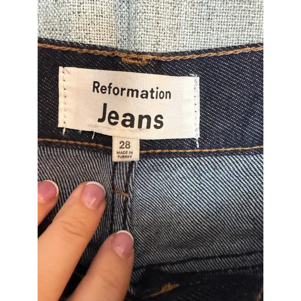 Reformation Wilder High Rise Wide Leg Cargo Size 28 - Image 4