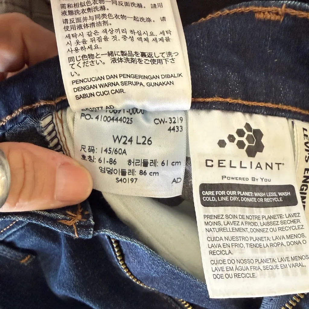 Levi’s 24 x 26 engineered made in Japan Women's Dark Blue Jeans - Image 11