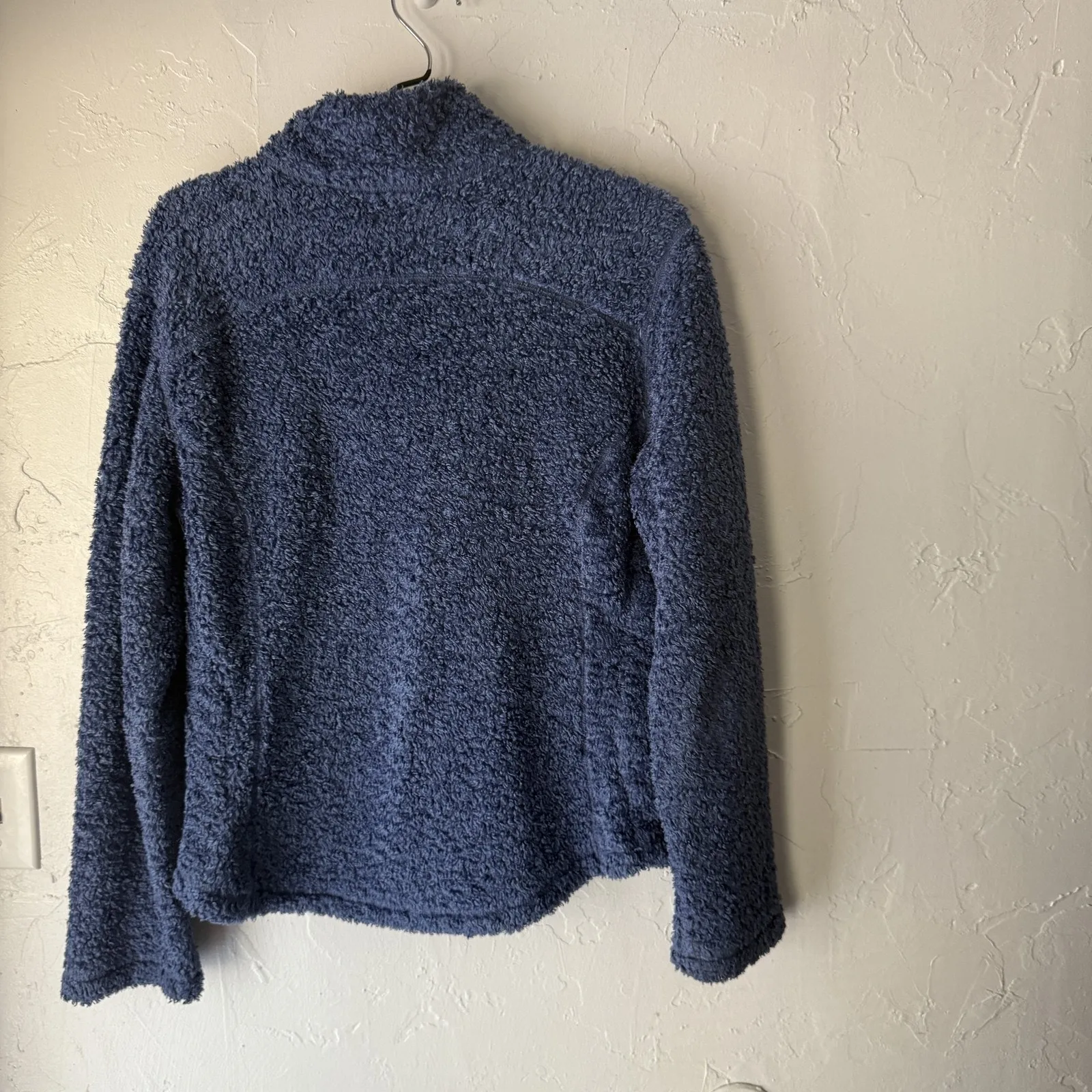 LL Bean Jacket Womens Large Full Zip Fleece Sherpa Lined Warm Cozy Outdoors Blue - Image 8