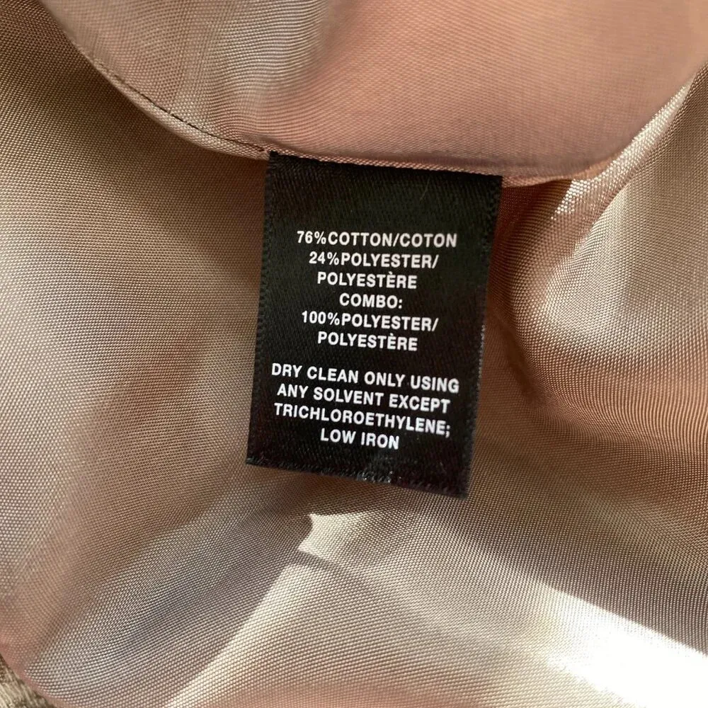 Lafayette 148 Sleeveless Patterned Sheath Dress Women's Size 8 Cream Tan Career - Image 12