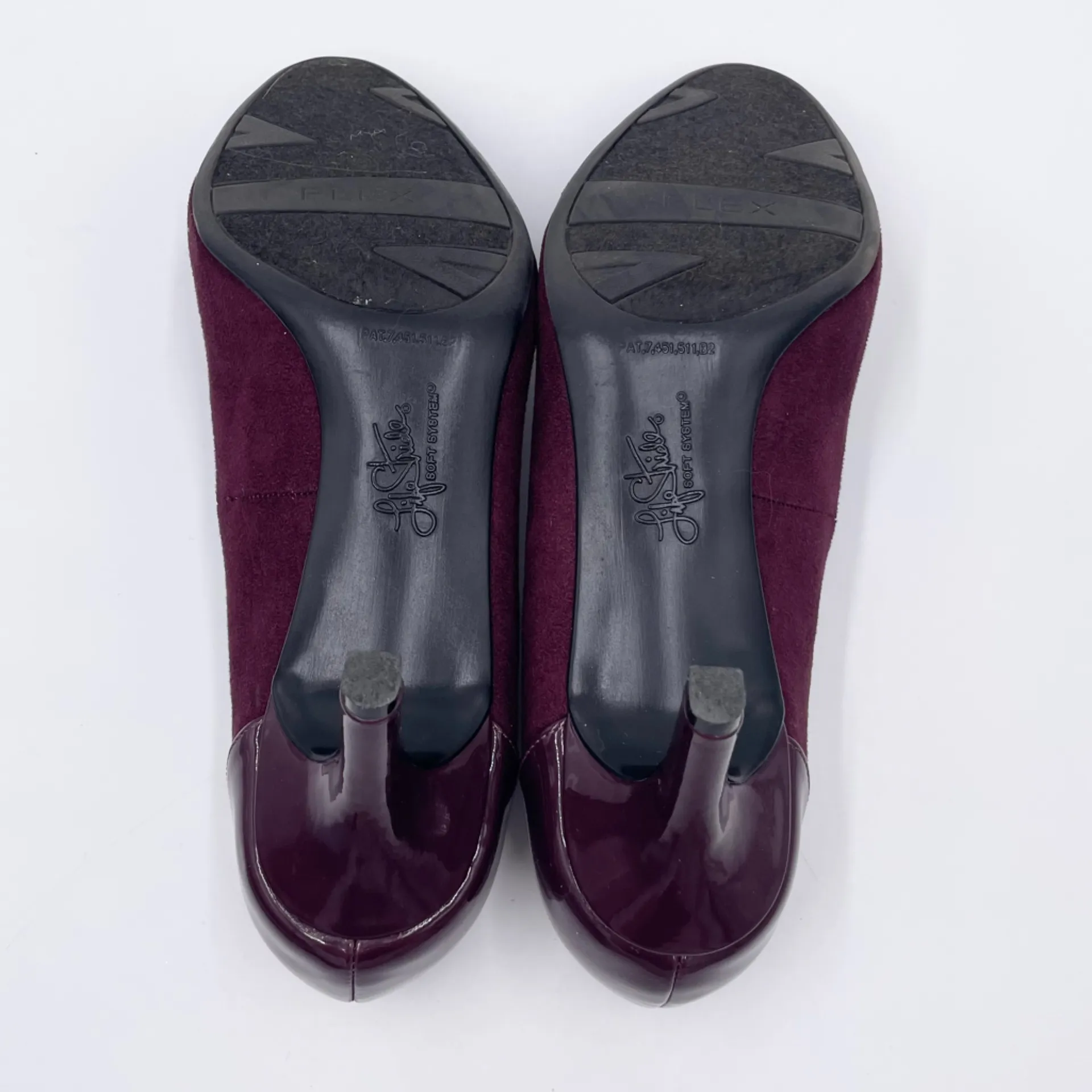 LifeStride Lively Women's High Heels Pumps Size 9 Dark Wine Red Microsuede Stud - Image 8