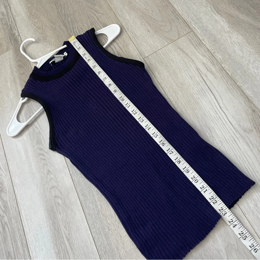 Marithe Francois Girbaud Top cotton sleeveless womens Purple medium contemporary - Image 6