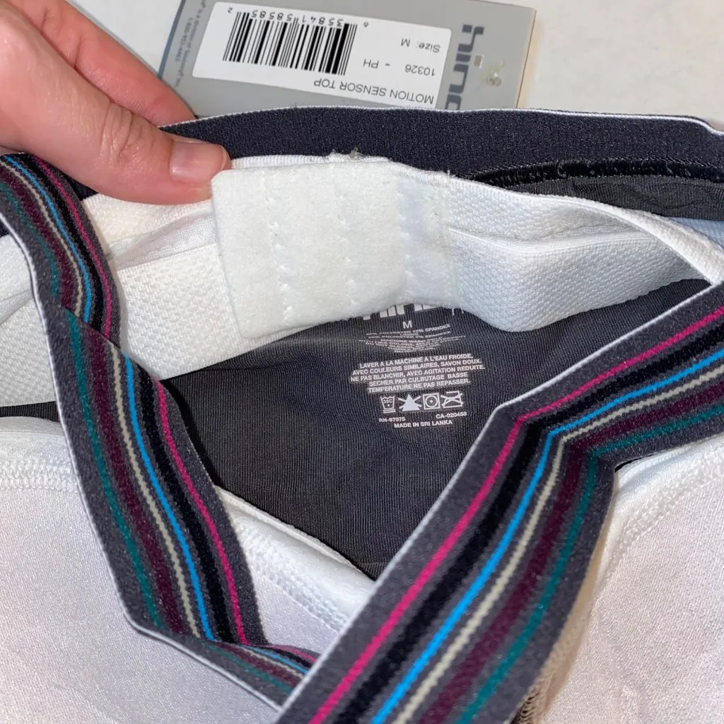 Hind‎ Womens Medium Gray Motion Sensor Top Tank Built in Bra 10326 - Image 5