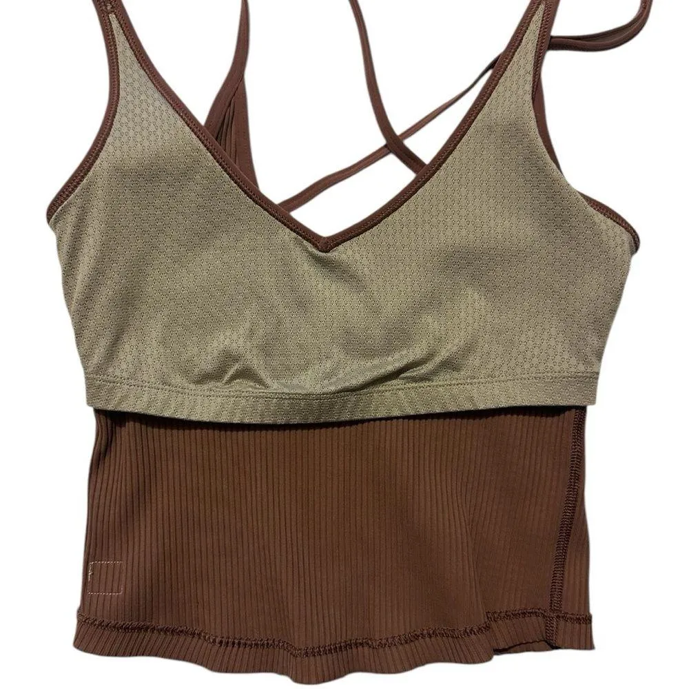 Vuori Rib Crop Tank Top Size XS - Image 5