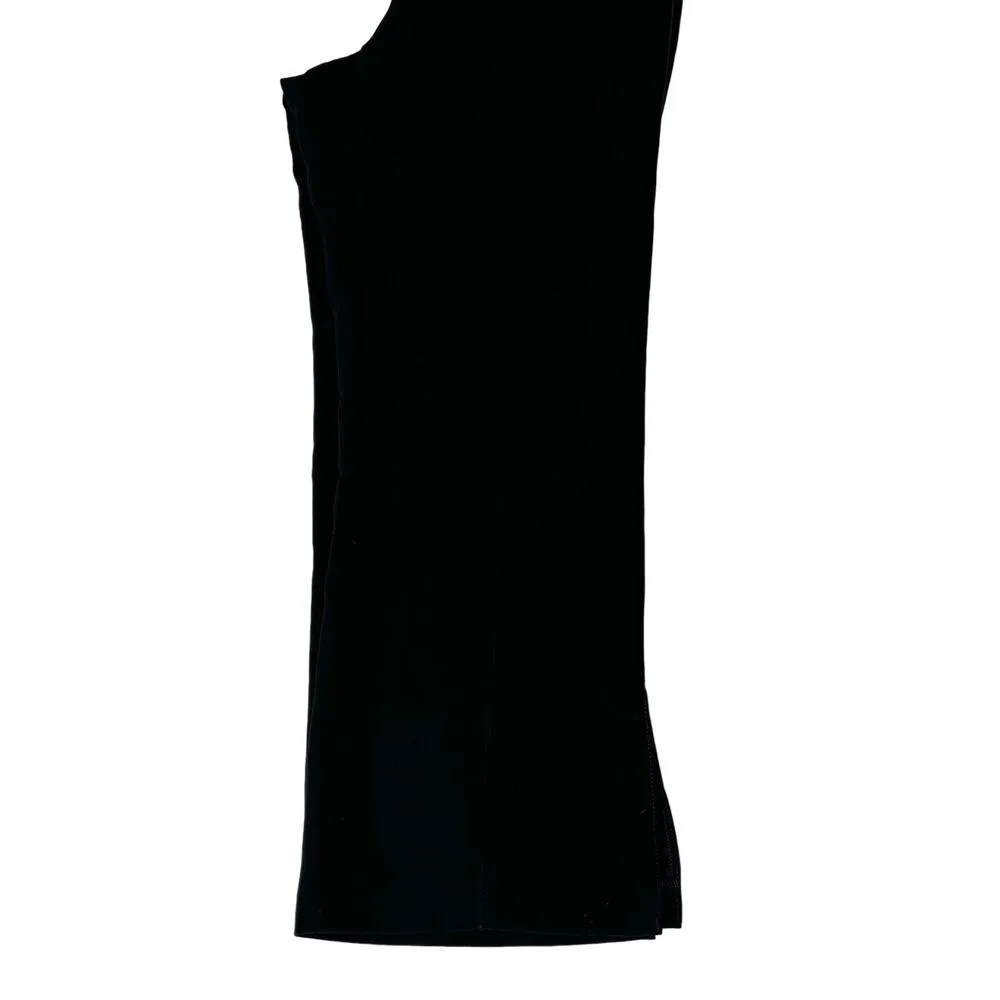 Cinq à Sept Brianne Crepe Slit Leg Trousers Black High Rise Slim Straight 10 - Image 11