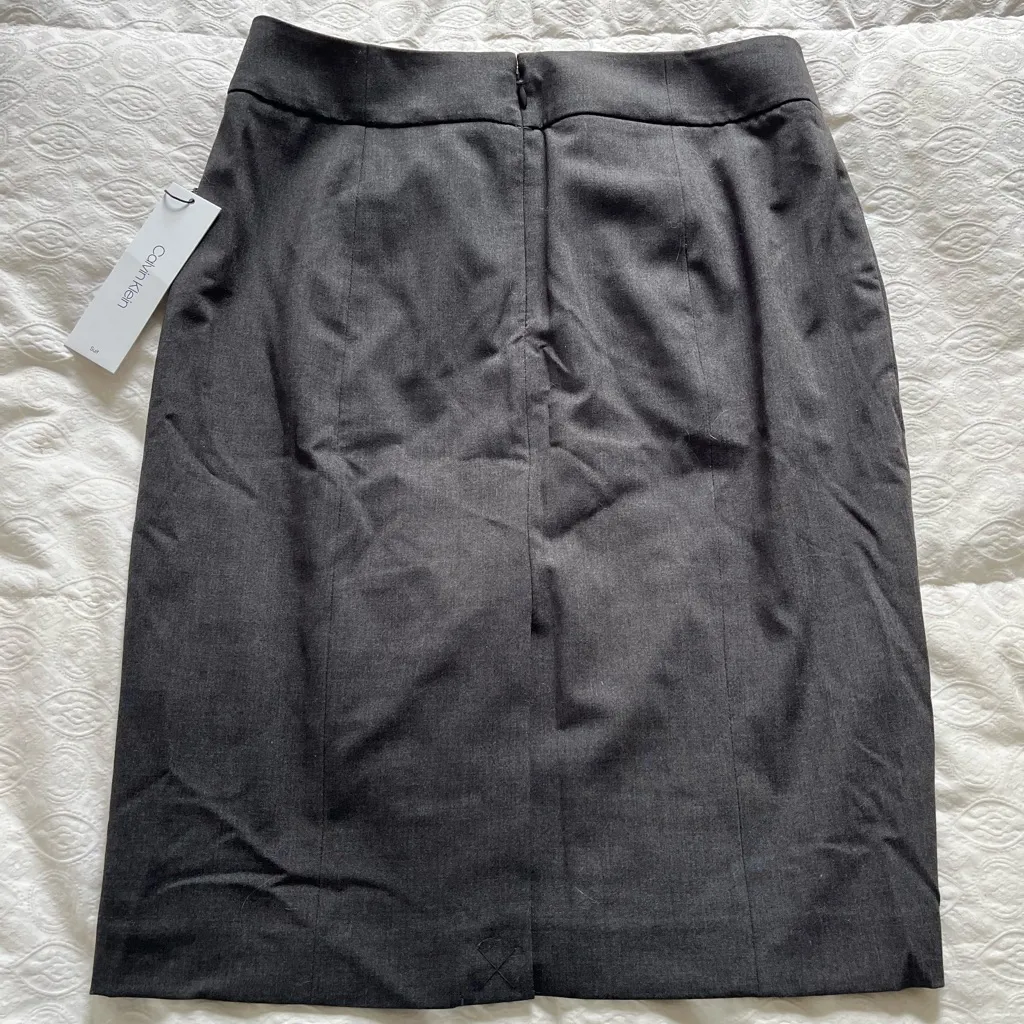 NWT: Calvin Klein Women's Gray Suit Skirt - Image 8