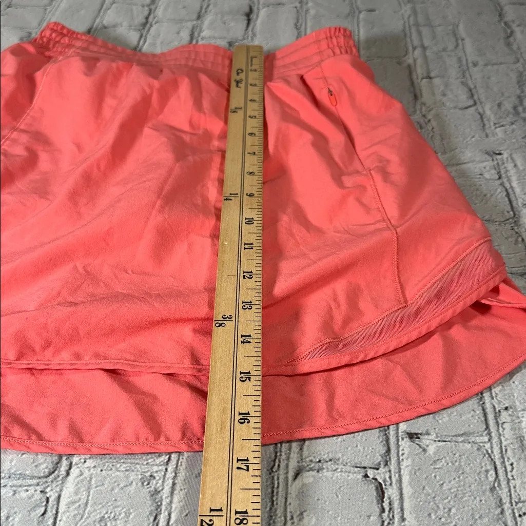 Lululemon Hotty Hot High Rise Skirt Skort Lined Coral women’s size 4 - Image 8