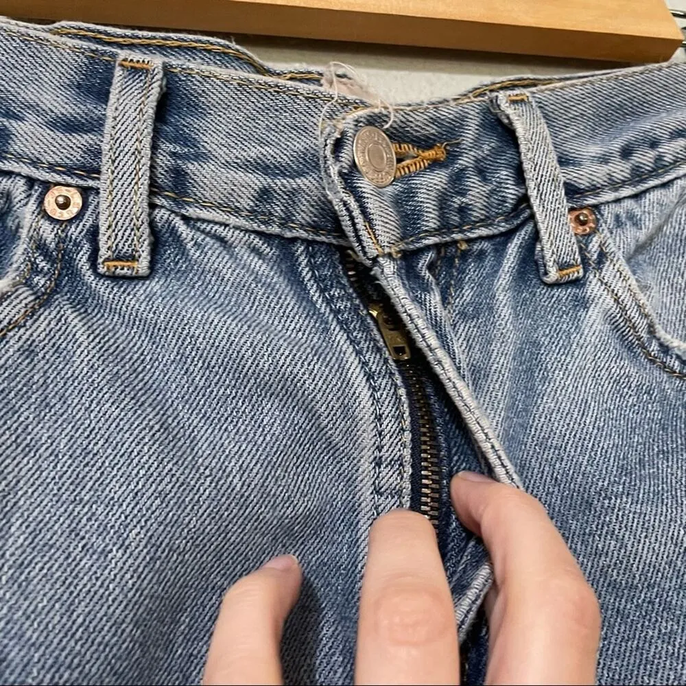 Furst of a Kind Distressed Cut Off Jean Shorts Womens S Festival Denim - Image 3