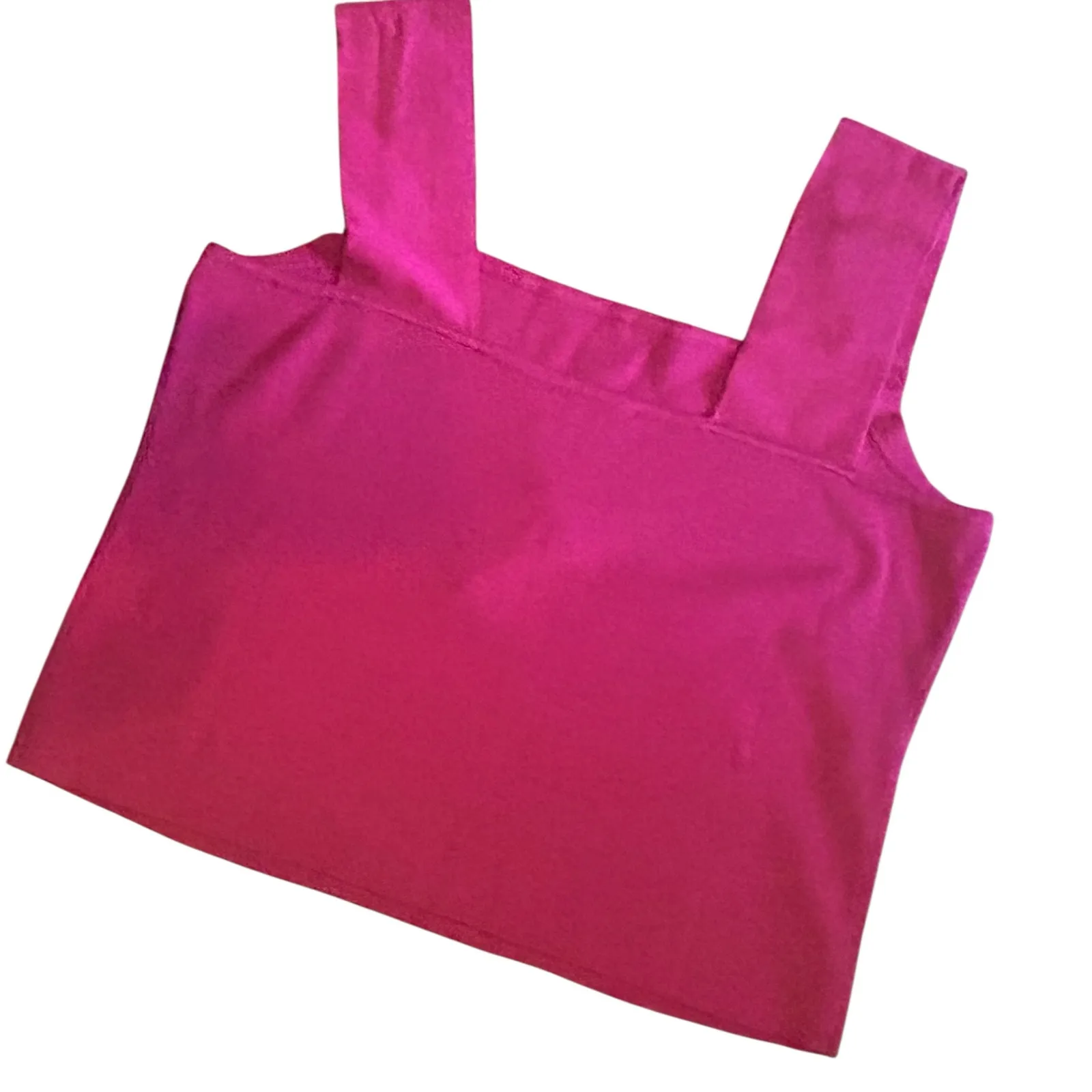 New York Company Tank Top Knit XXL Cropped NWT Burgundy Casual Preppy Classic Red Size 2X - Image 3