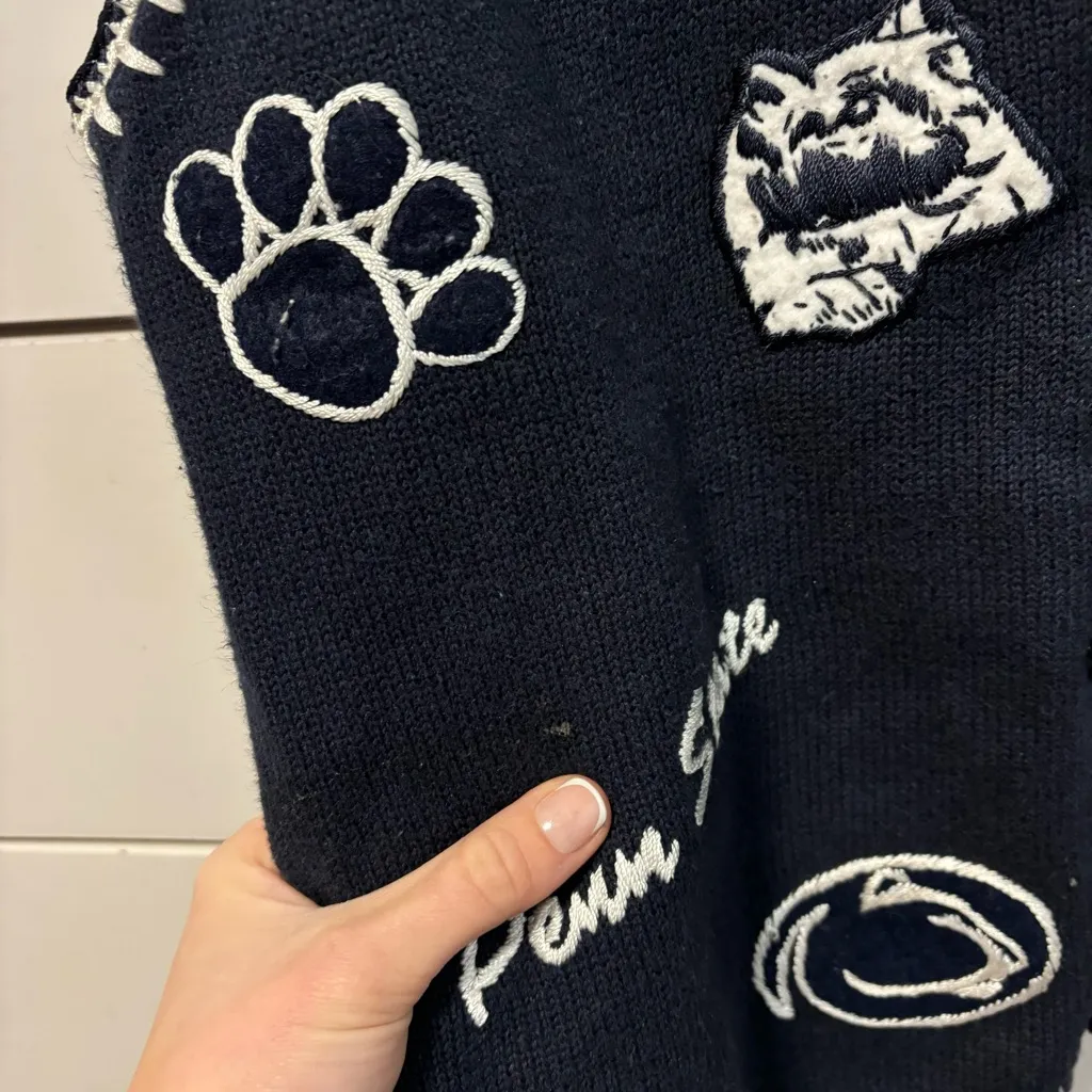 Vintage Penn State Sweater Vest Blue Size L - Image 7