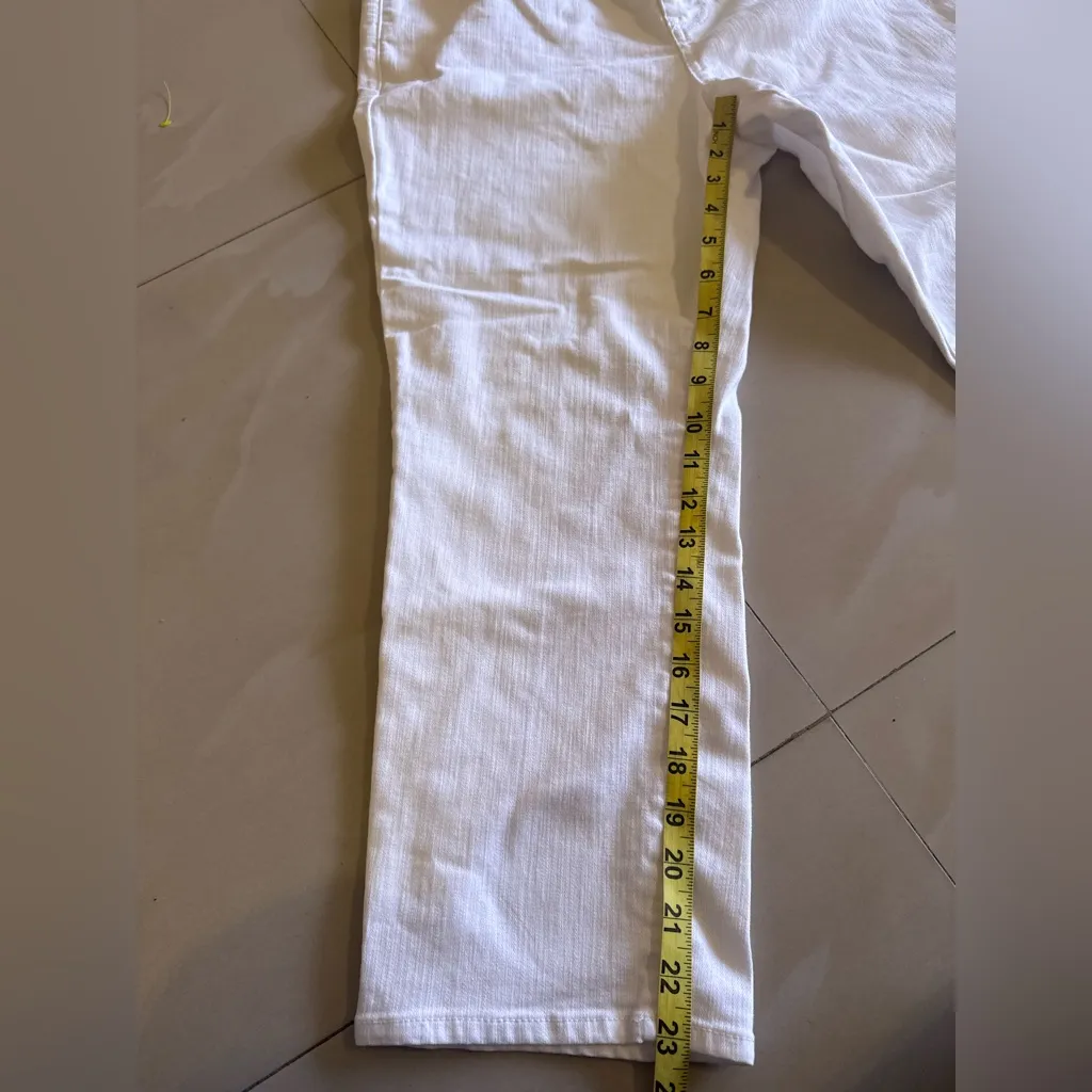 Talbots Women’s 2 Petite Modern   Ankle Jeans Stretch White Pocket Elegant - Image 5