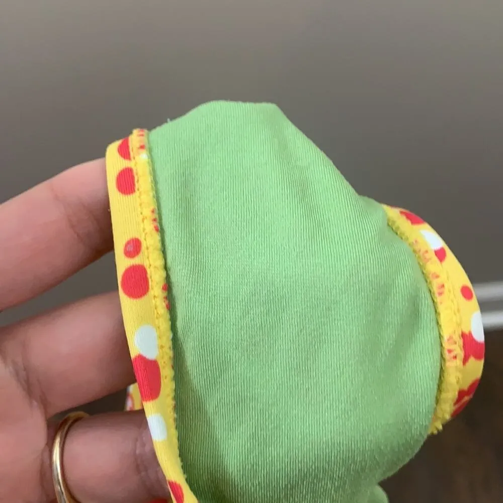 Seven7  Tie-Side Bubble Print Yellow/Red/White Bikini Bottom - Image 5