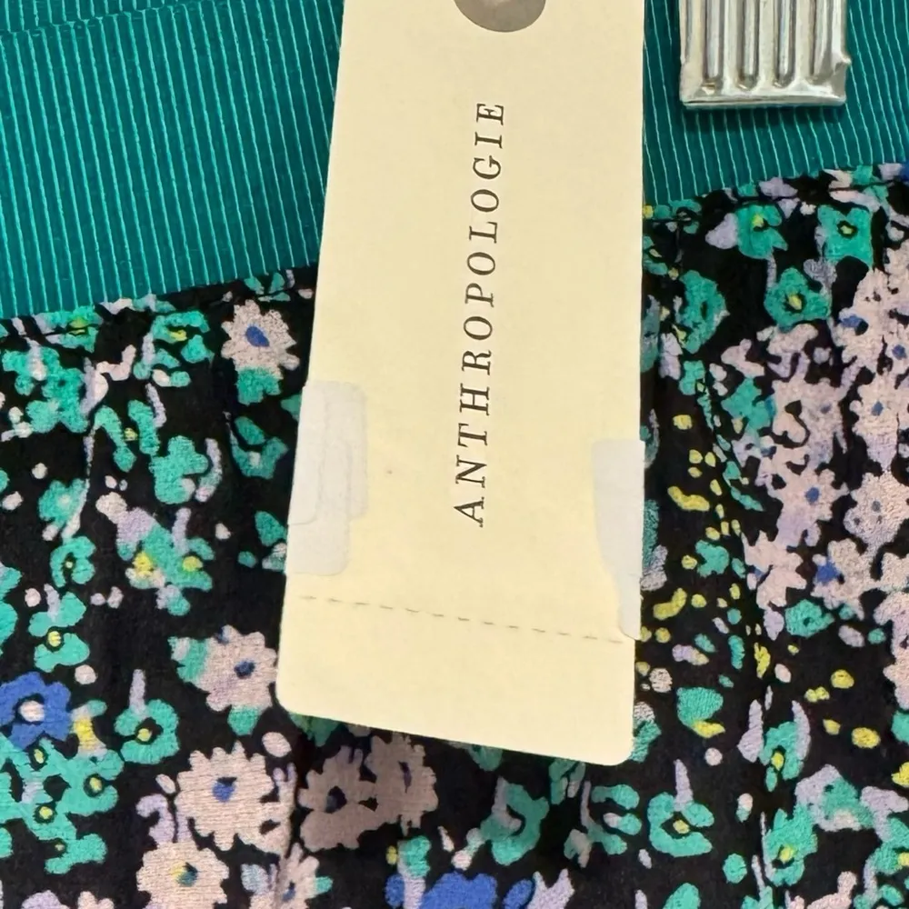 Anthropologie Maeve Cottage Floral Abstract Chiffon Skirt Women’s Sz L NWT $99 - Image 9