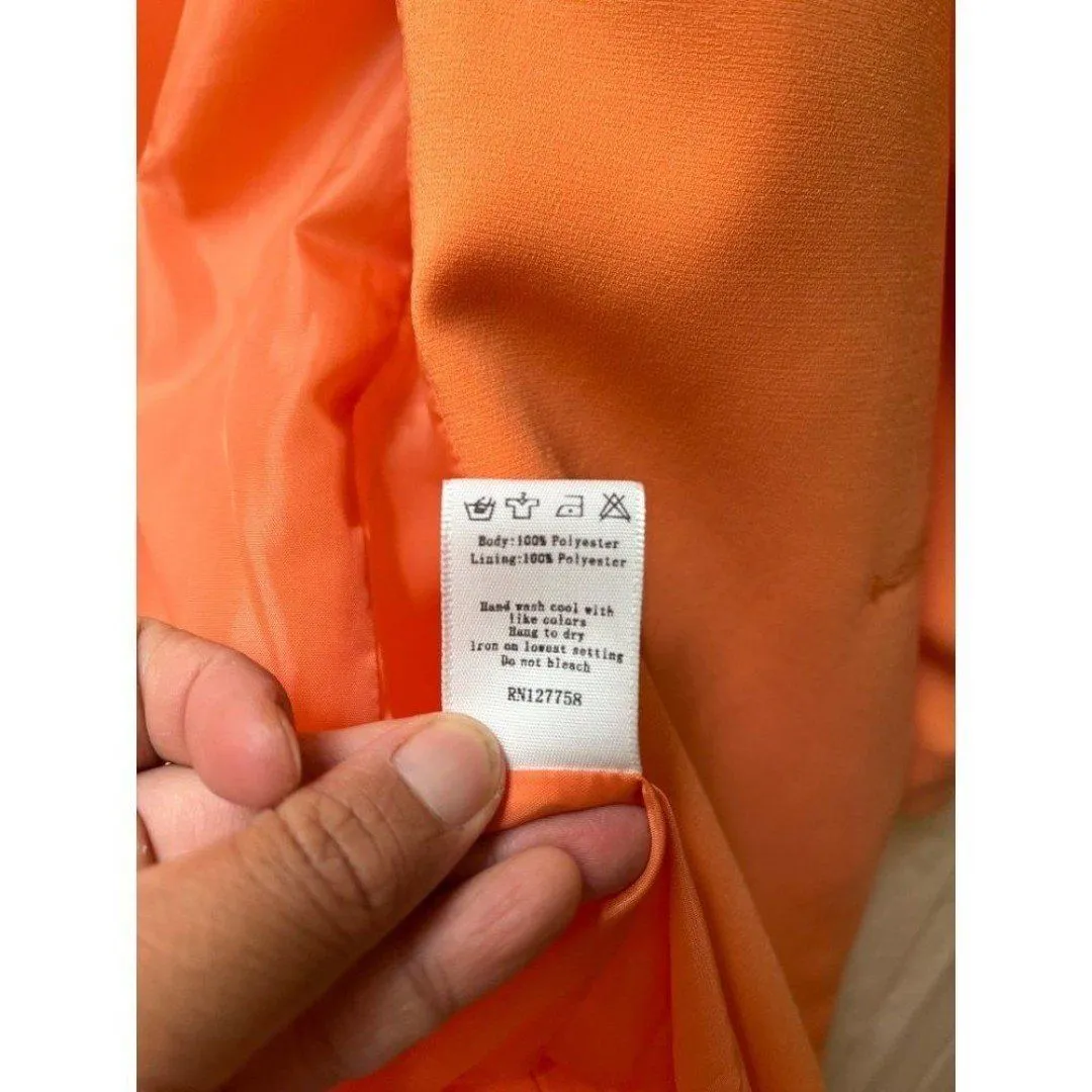 Mural womens blazer XS orange double breasted casual business corporate office - Image 7