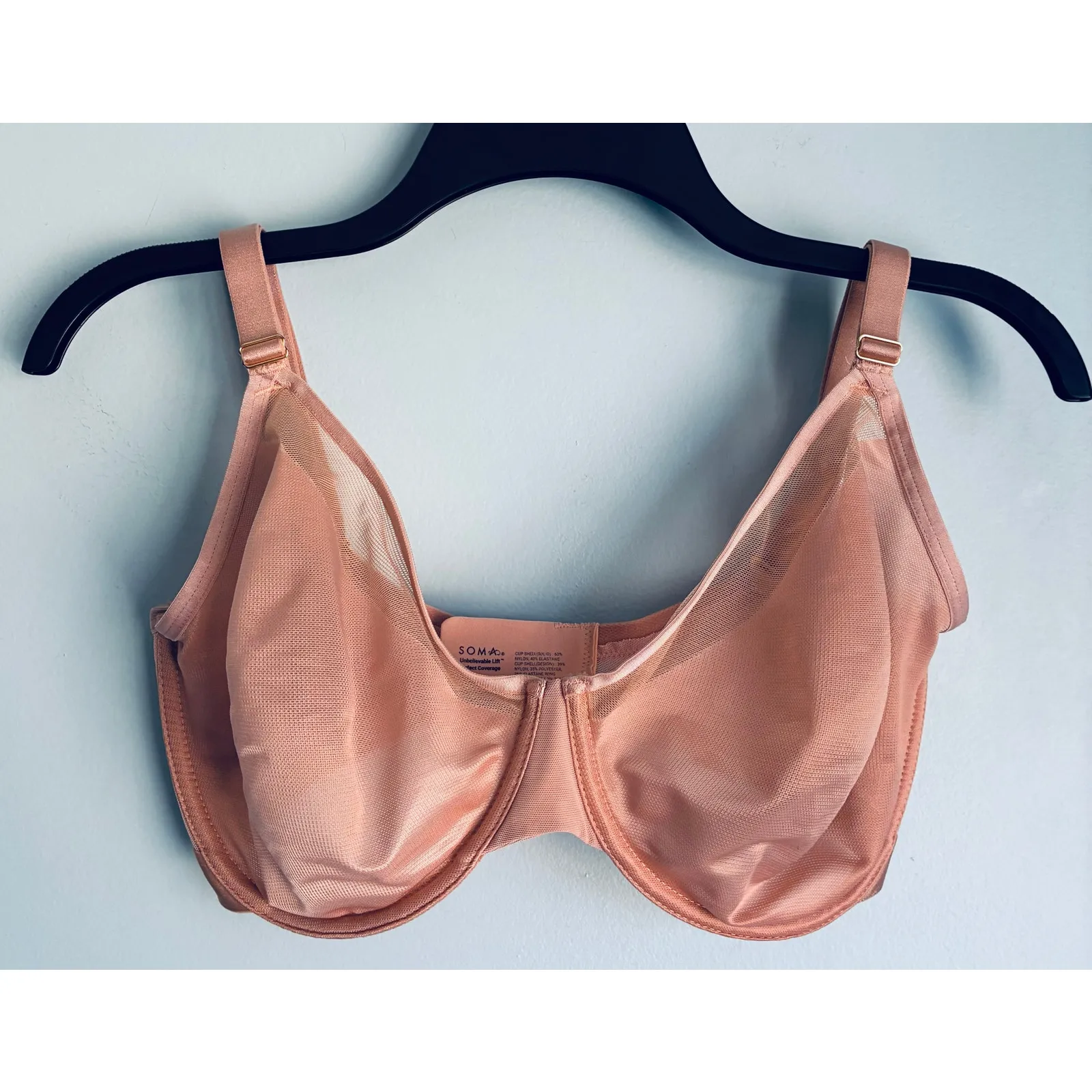 SOMA Unbelievable Lift Perfect Coverage Bra 34G Beige Casual Everyday - Image 5