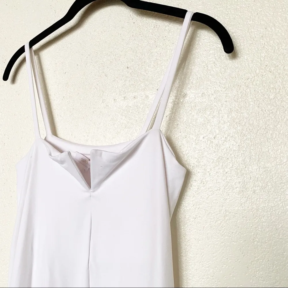 Olivaceous White Swing Mini Dress Sample Size Small - Image 2