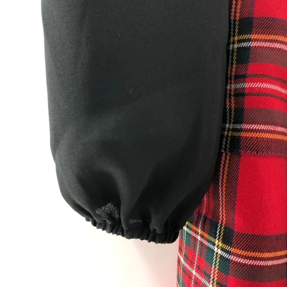 Riley & Rae Estelle‎ Plaid Dress Mini Size XXS Black - Image 8