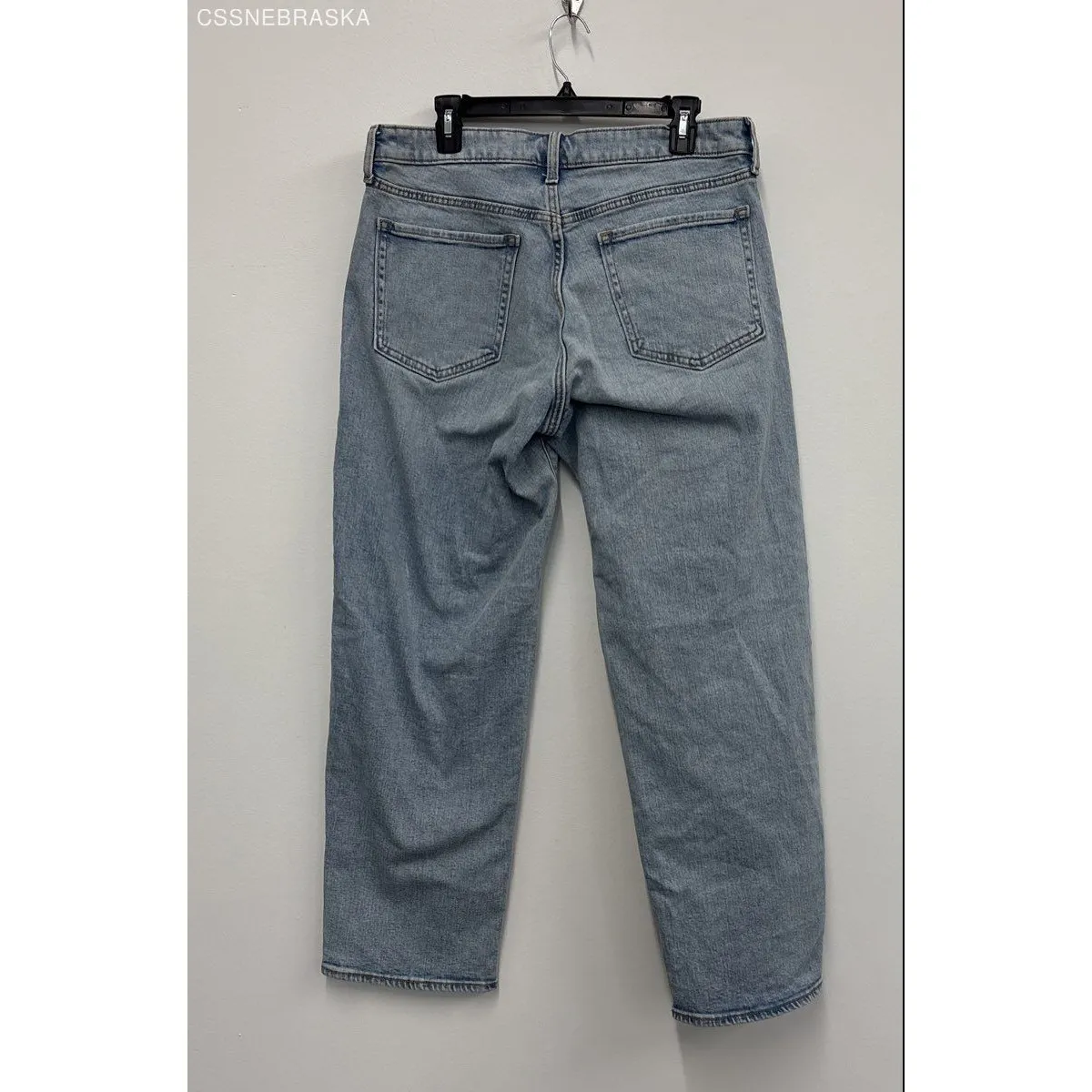 Old Navy OG Loose Jeans Women's Size 12 Tall Light Wash High Rise Secret Smooth - Image 5
