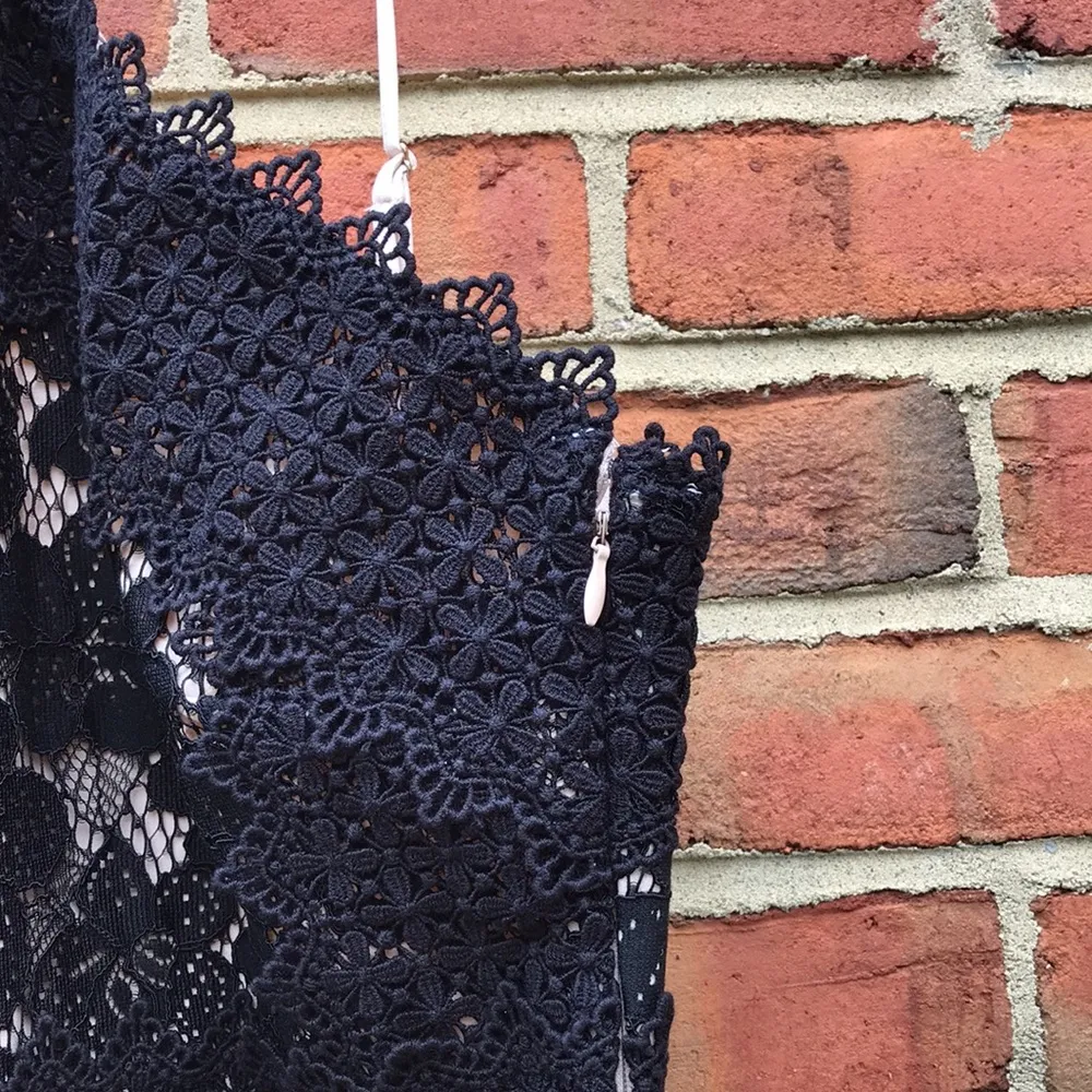 Black Lace  Halter Neck Tabitha Cocktail Dress / Maxi-Length Gown - Image 8