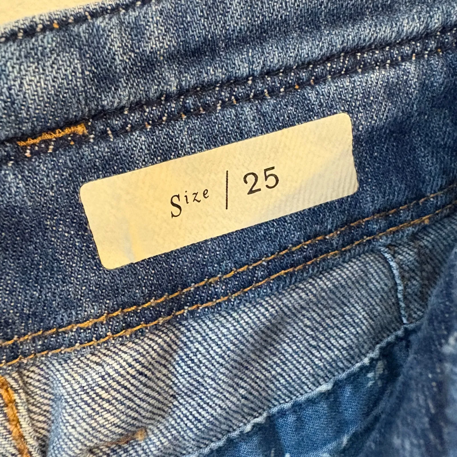 Pilcro & the Letterpress Patchwork Carpenter Jeans Straight Size 25 - Image 9