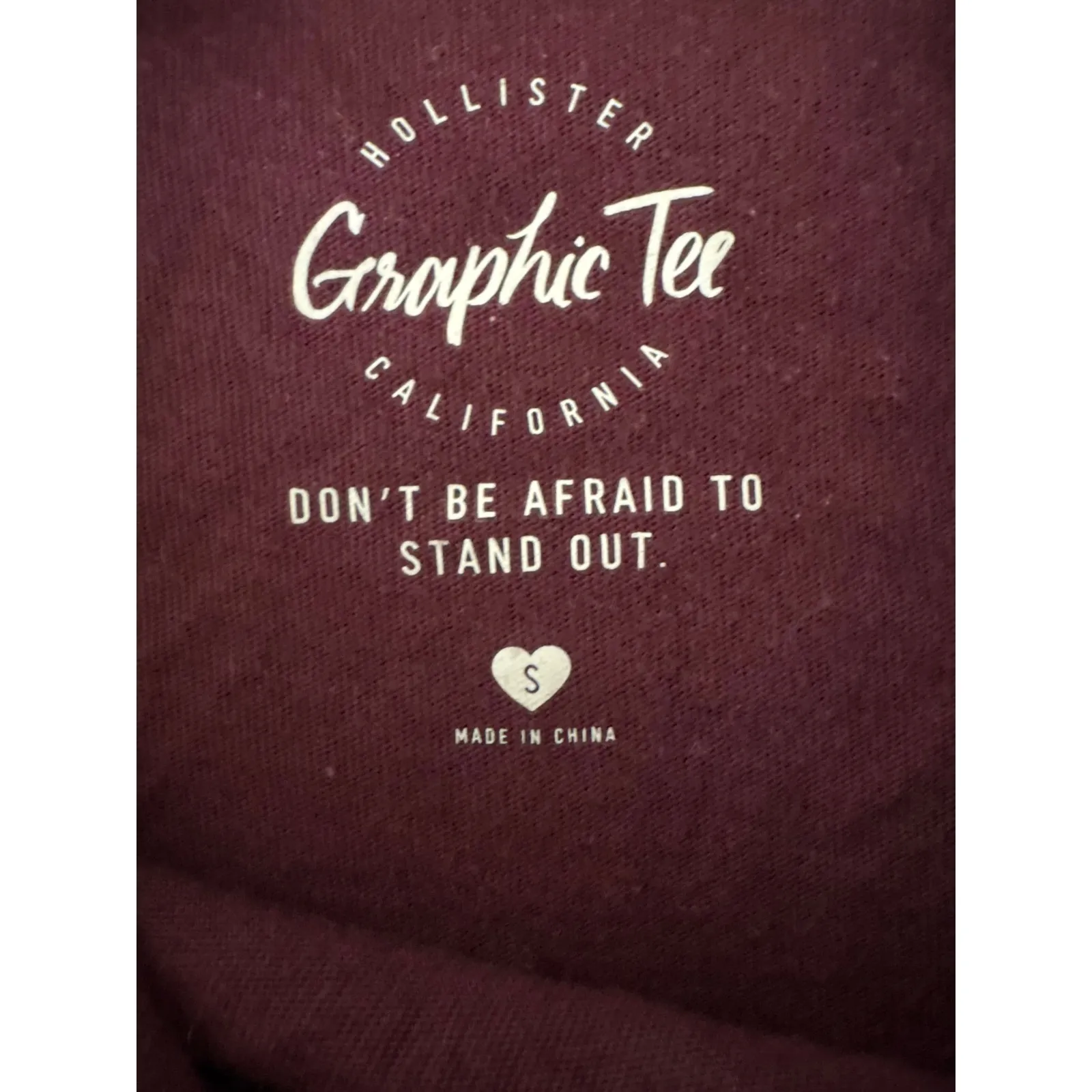 Hollister‎ California Crop Top Hoodie Long Sleeve Maroon Stripes Womens small - Image 3