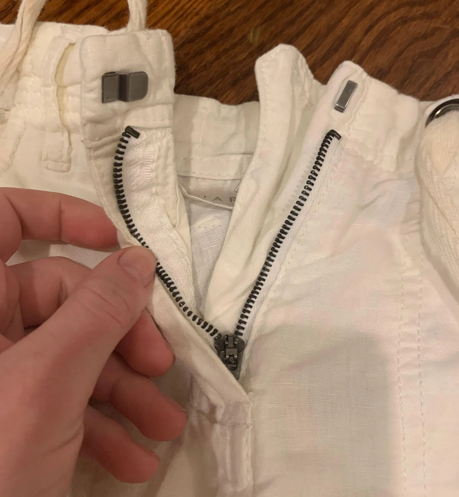 Kenar White Wide Leg Cotton Beach Pants - Image 4