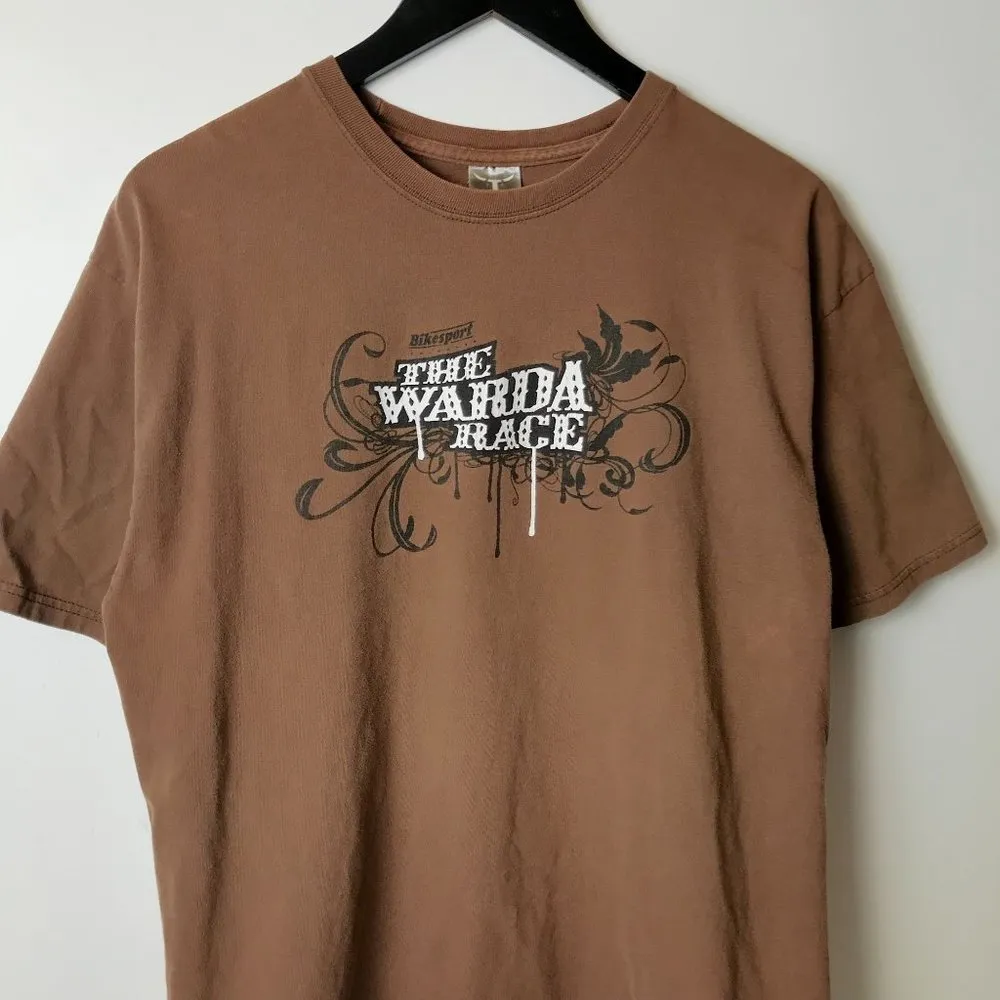 00s Vintage Hanes The Warda Race Ride Like Ya Stole It T Shirt Racing Graphic - Image 13
