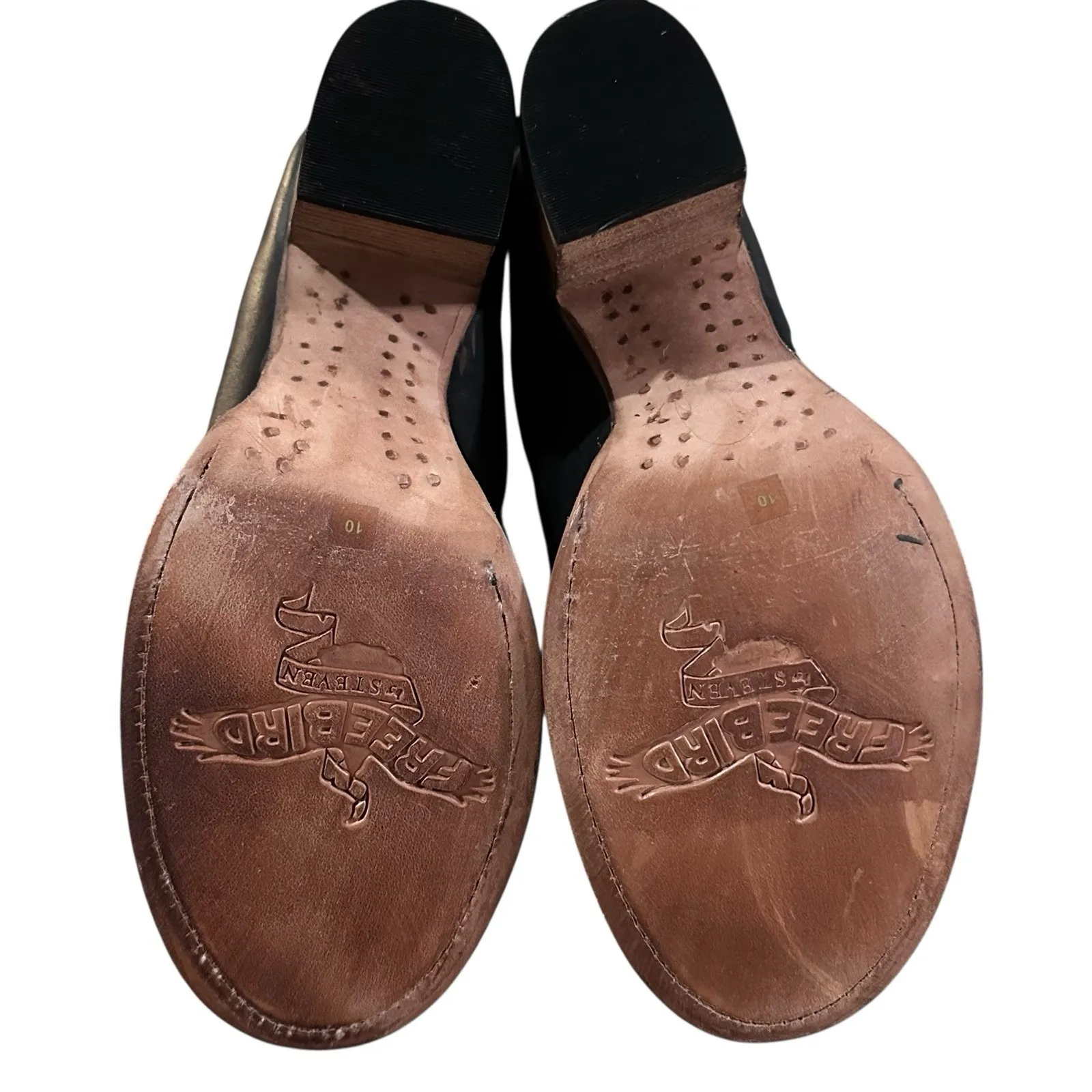 Freebird BY STEVEN Borow Women's Boots Size 10 Distressed Black Lace‎ Up Zip Up - Image 8