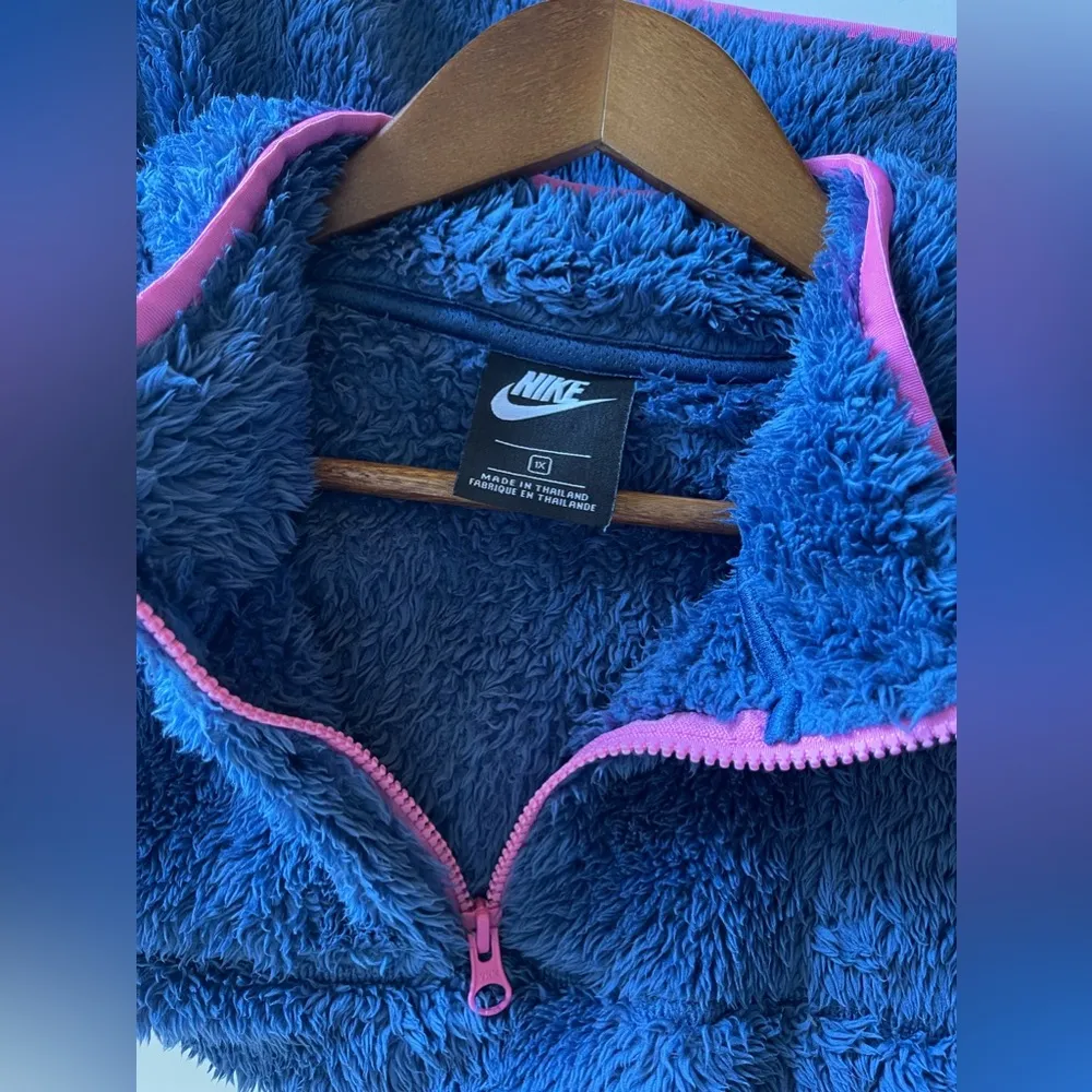 SPORTSWEAR SHERPA PLUSH FLEECE ZIP CROP SWEATSHIRT SIZE 1X - Image 9