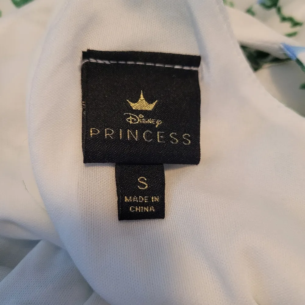 Disney Princess White Floral Print Ruffle Dress - Image 9