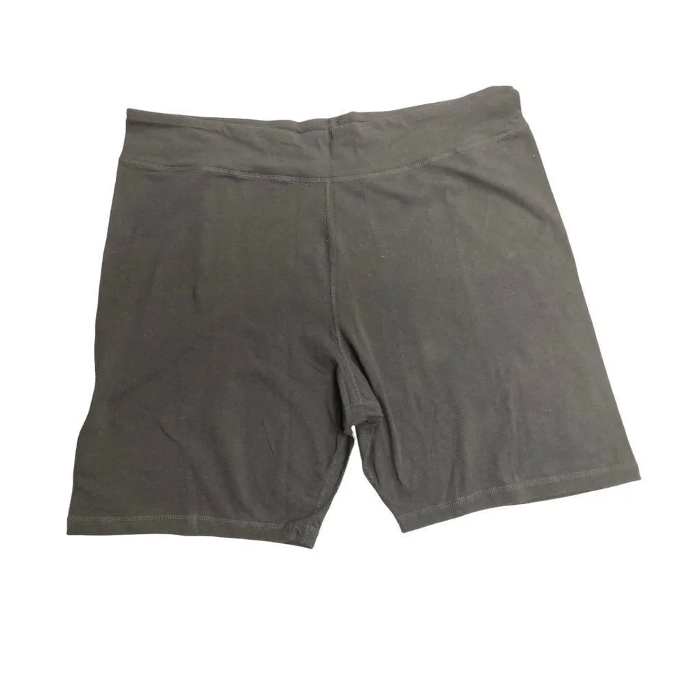 ATHLETIC WORKS Women’s DriWorks Athletic‎ Shorts Size 3X, (24W-26W) Black - Image 2