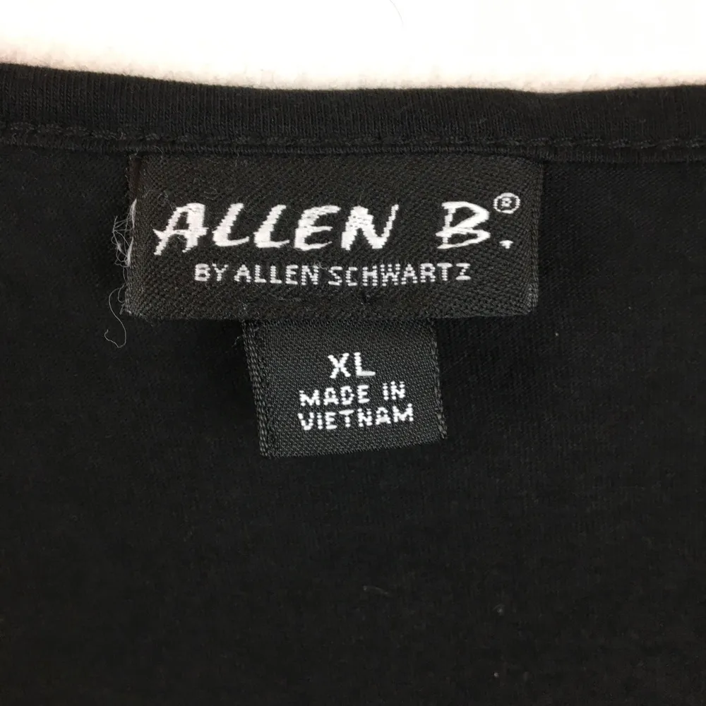 Allen B ABS Black & Silver Sequin Sleeveless Embellished Tank Top XL - Image 5