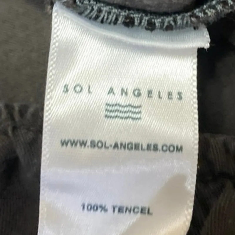 Sol Angeles Women's Black Sleeveless Cargo Straight Utility Overalls Pants Sz XS - Image 4