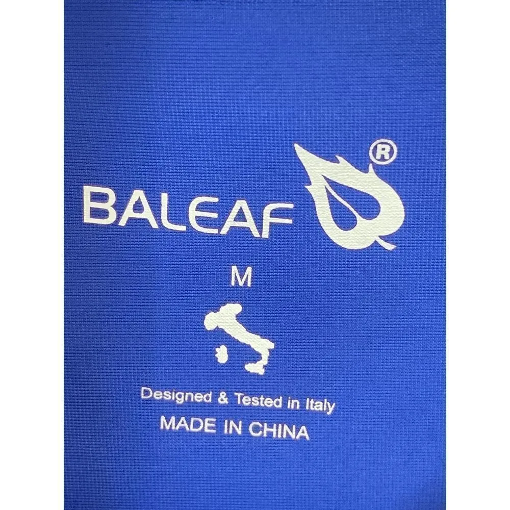 Baleaf  Women's Rash Giard Zip Ruched Side Drawstring Blue Size M - Image 8
