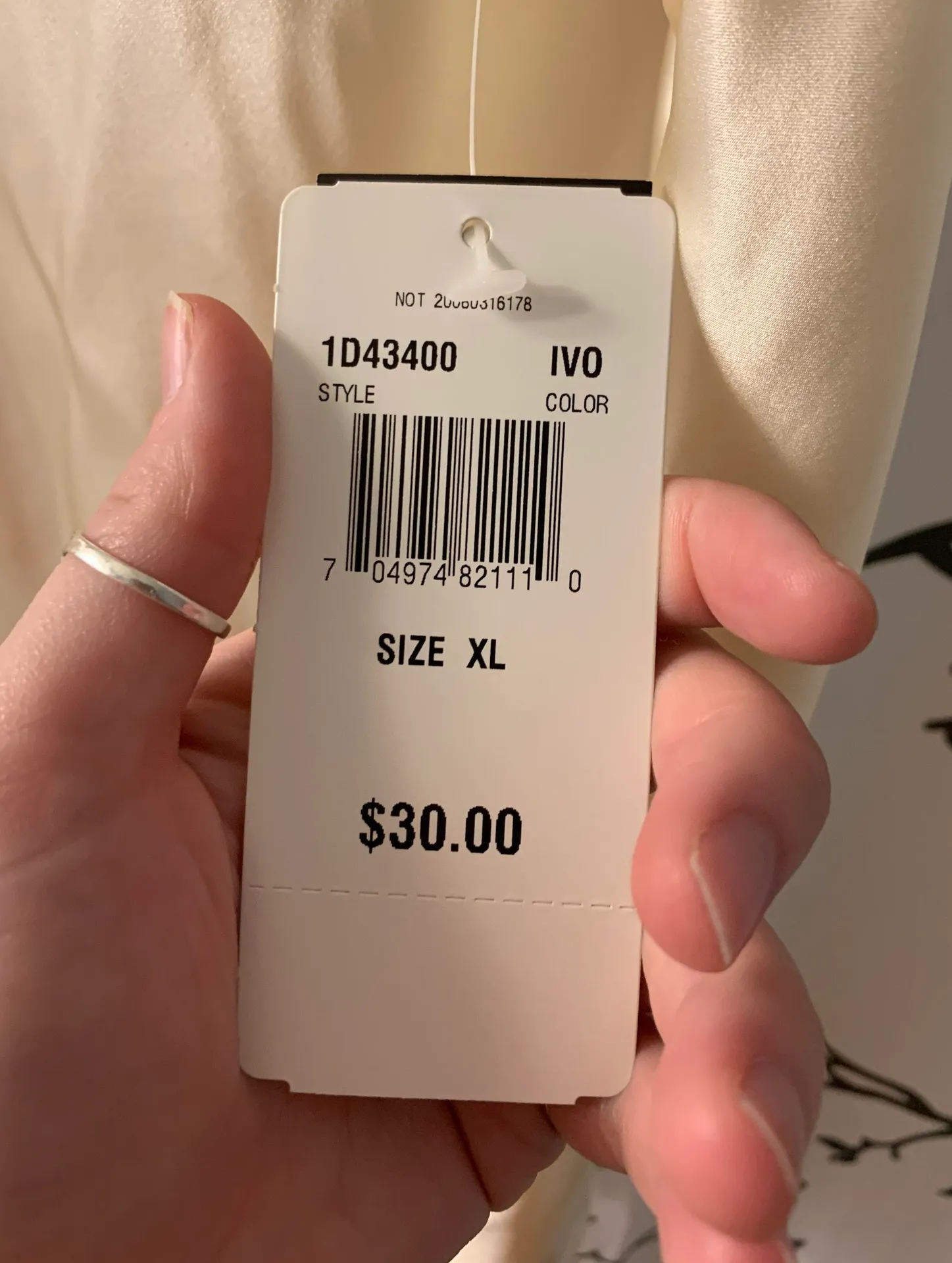 Notations Ivory Silk Tank Top  - Image 7