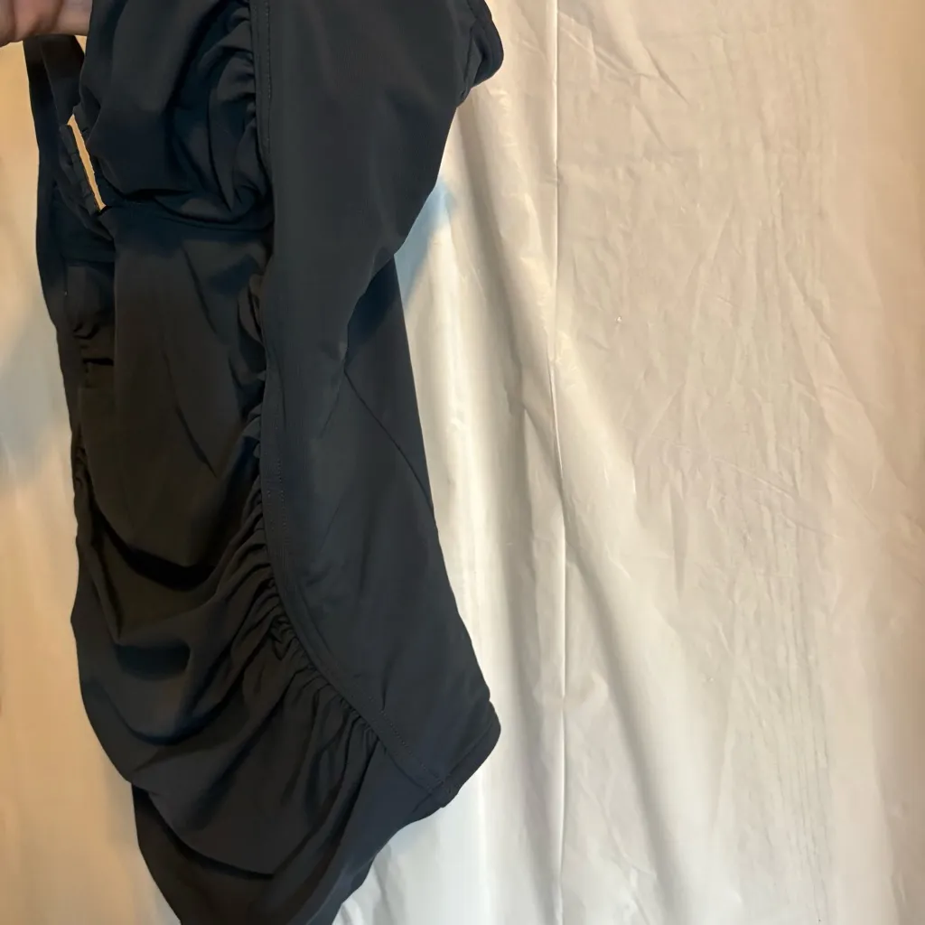 Calvin Klein Blue Gray Swimsuit Sz 14 Tummy Coverage Minimalist Flattering‎ Swim - Image 3