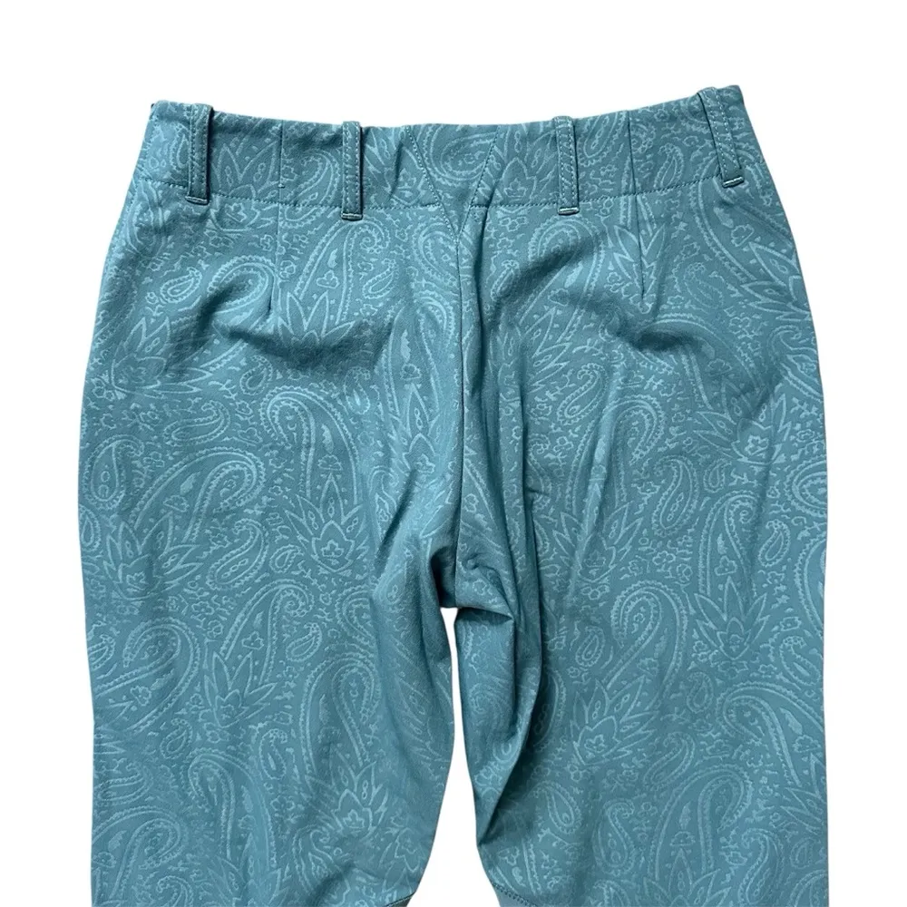 ARIAT Pro Circuit Performance Blue Swirl Pattern Riding Workwear Pants Sz 26R - Image 4