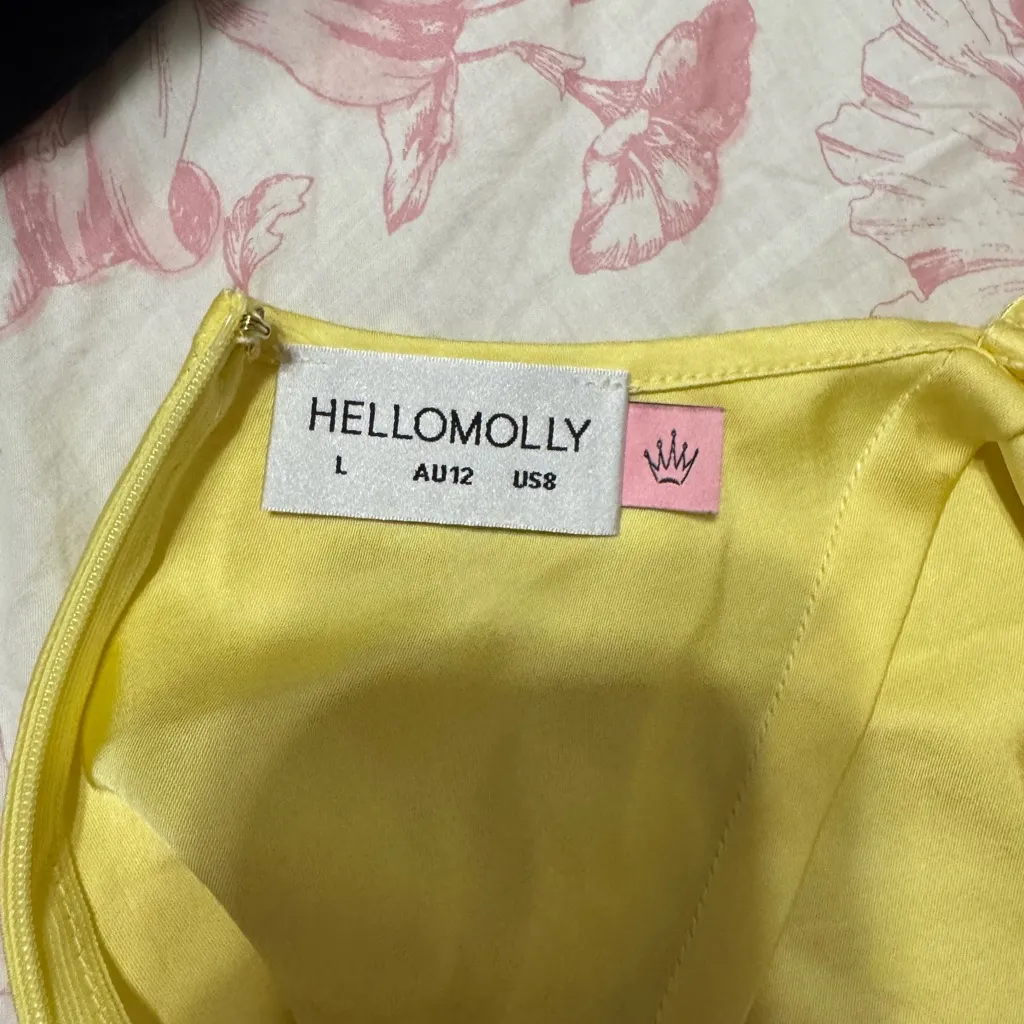 Hello Molly Brilliant Belle Satin Maxi Dress in yellow - Image 6