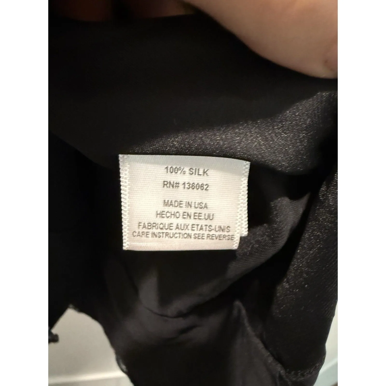 Lavender Brown Black Floral 100% Silk Flowy Skinny Strap Mini Dress Large L - Image 4